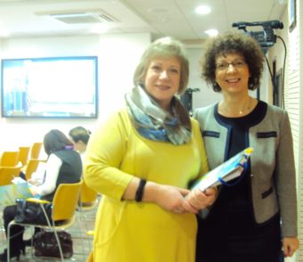 На фото (зліва направо): професори Світлана Щудло та Йоанна Мадалінська-Міхалак.