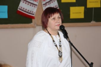 Вітальне слово виголошує професор Марія Федурко