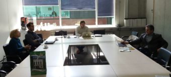 Робоча зустріч українських та бельгійських колег зліва направо Світлана Мусіна, Дієго Вохаунт, Крістоф Девале, Мирон Цайтлер