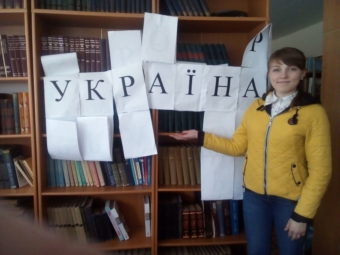 Юлія Чухрай iз презентацieю фрагменту виховного проекту