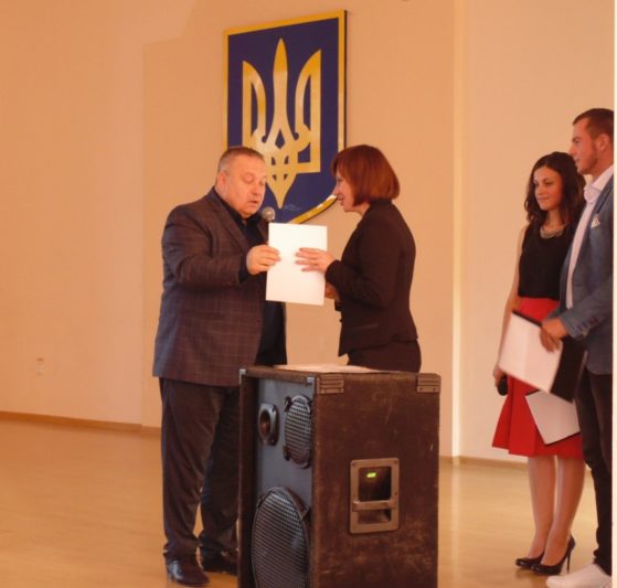 Нагородження грамотою управління молоді та спорту Львівської обласної державної адміністрації доцента Галину Кондрацьку