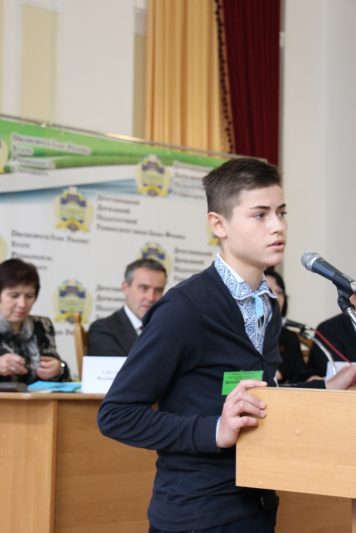 Виступ учня Володимира Хоростіля