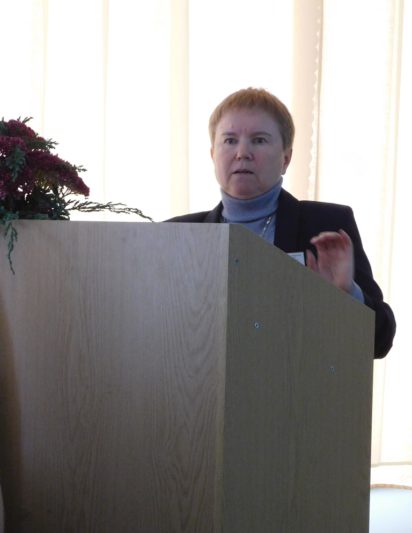 Доповідає доцент кафедри початкової освіти Київського університету імені Бориса Грінченка Олена Ващенко