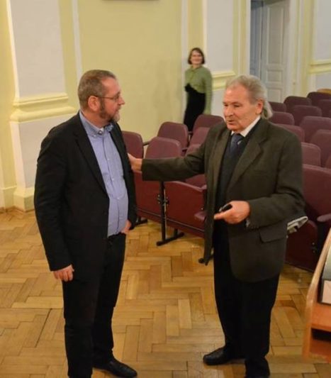 Дружня бесіда професорів Міхаеля Мозера та Михайла Шалати