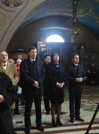 Адміністрація університету під час літургії в Катедральному храмі Пресвятої Трійці