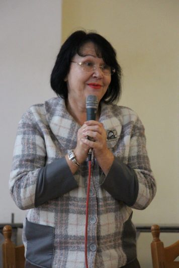 Відкриває лекцію ректор професор Надія Скотна