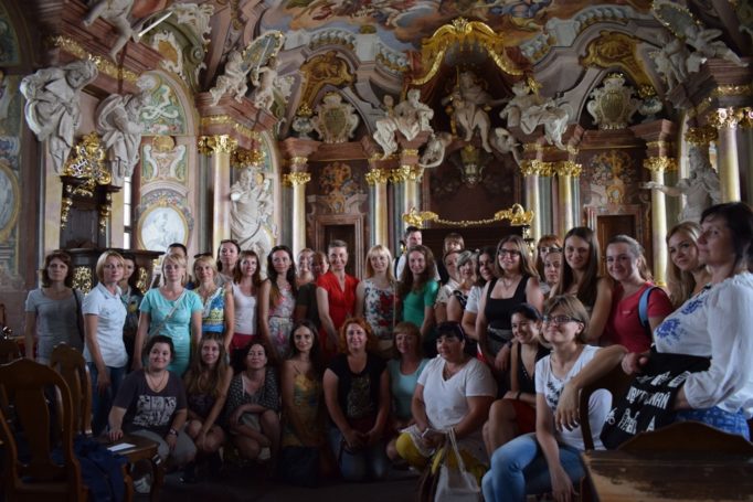 Учасники Літньої академії польської мови і культури у музеї Вроцлавського університету