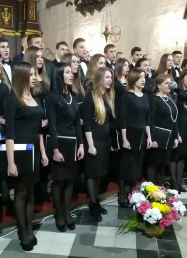 Виступ студентської хорової капели «GAUDEAMUS»