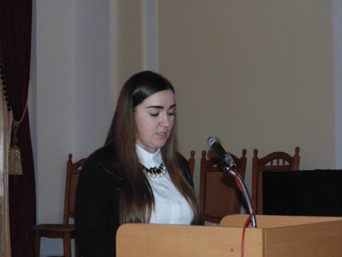 Виступ студентки Марії Хомик