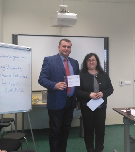 Керівник центру Інтернаціоналізації університету Масарика (Чеська республіка) Віолета Оусохова, проректор з науково-педагогічної роботи, кандидат економічних наук, доцент Юрій Вовк