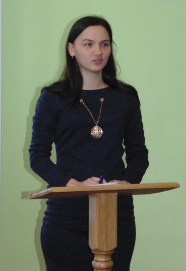 Модератор конференції-презентації Наталія Биців.