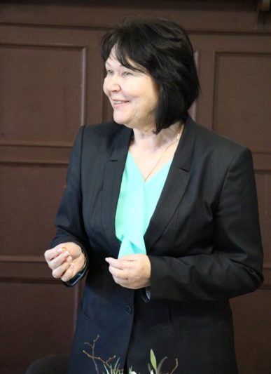 Вітальне слово виголошує ректор професор Надія Скотна