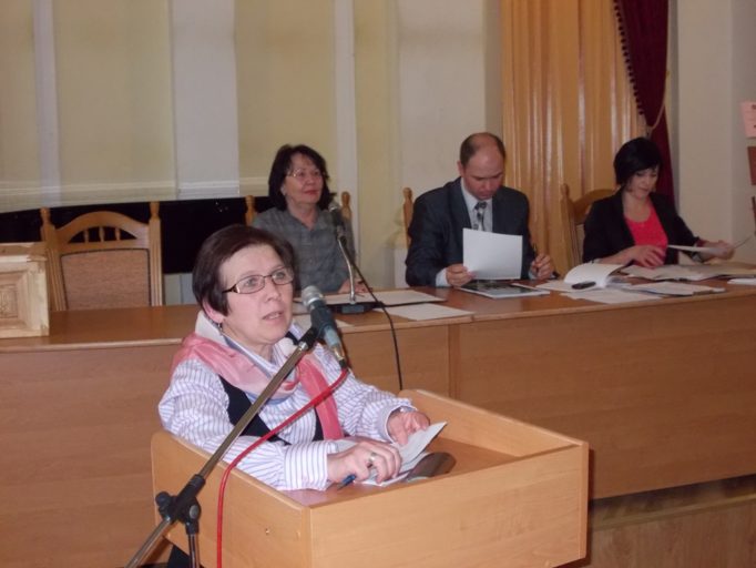 Виступ доцента Світлани Волошанської