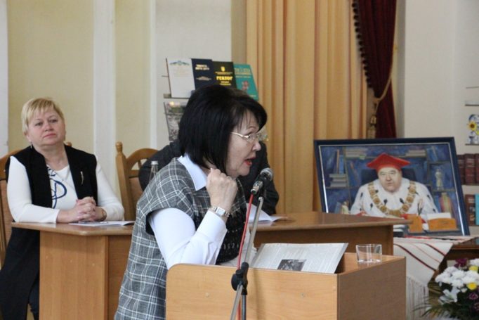 Виступ ректора професора Надії Скотної