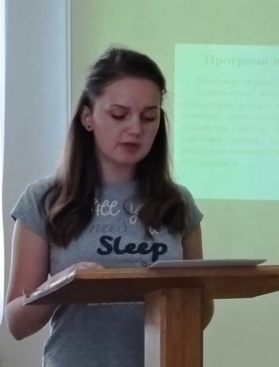 Студентка 3-го курсу навчально-наукового інституту фізичної культури і здоров’я Віра Коваль
