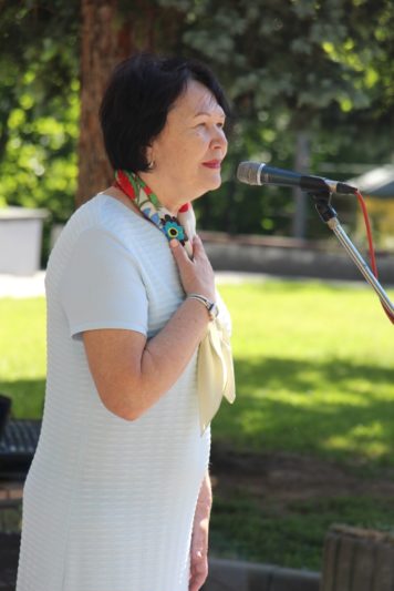 До учасників панахиди звертається ректор професор Надія Скотна