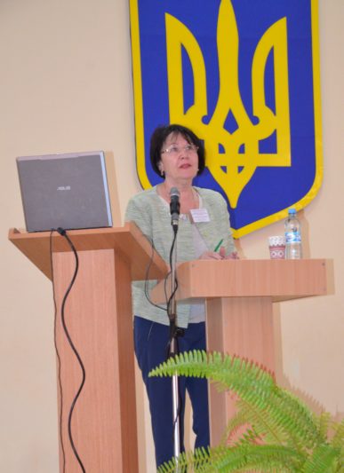 Виступ ректора університету професора Надії Скотної