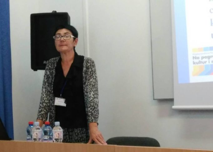 Наукова доповідь під час конференції доцента Олександри Проць