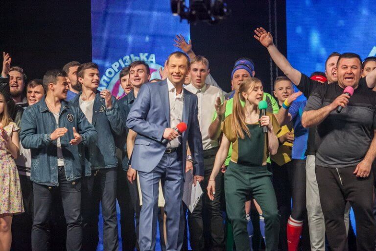 Учасники пiвфiналу Запорiзької лiги смiху