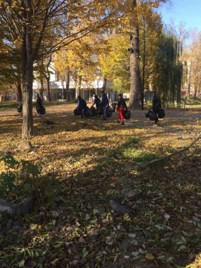 Прибирання територiї