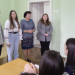 Відзначення учасниць конкурсу студентських наукових робіт зліва направо Дигдалевич Ганни, Добуш Вікторії та Яценко Марти